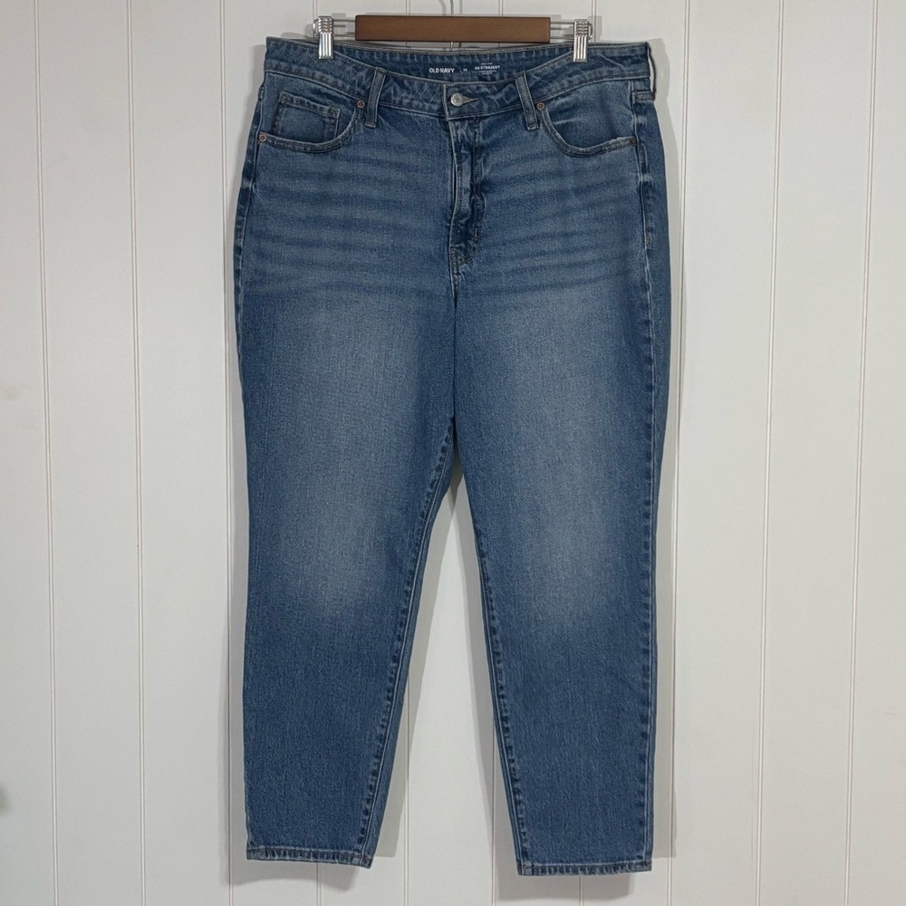 Old Navy High-Rise O.G. Straight Ankle Jeans size 16
